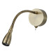 LED 6 Light Flexible Indoor Wall Reading Light Antique Brass_Off