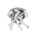 Bubbles LED 5 Light Bathroom Ceiling Light Chrome Bubble Effect IP44_Main