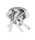 Bubbles LED 5 Light Bathroom Ceiling Light Chrome Bubble Effect IP44_Off