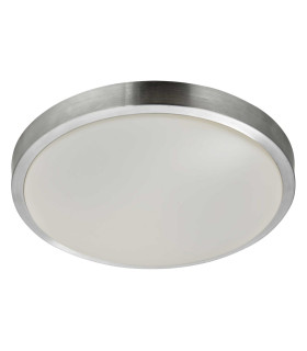 LED 3 Light Bathroom Ceiling Light Aluminium White IP44_Off