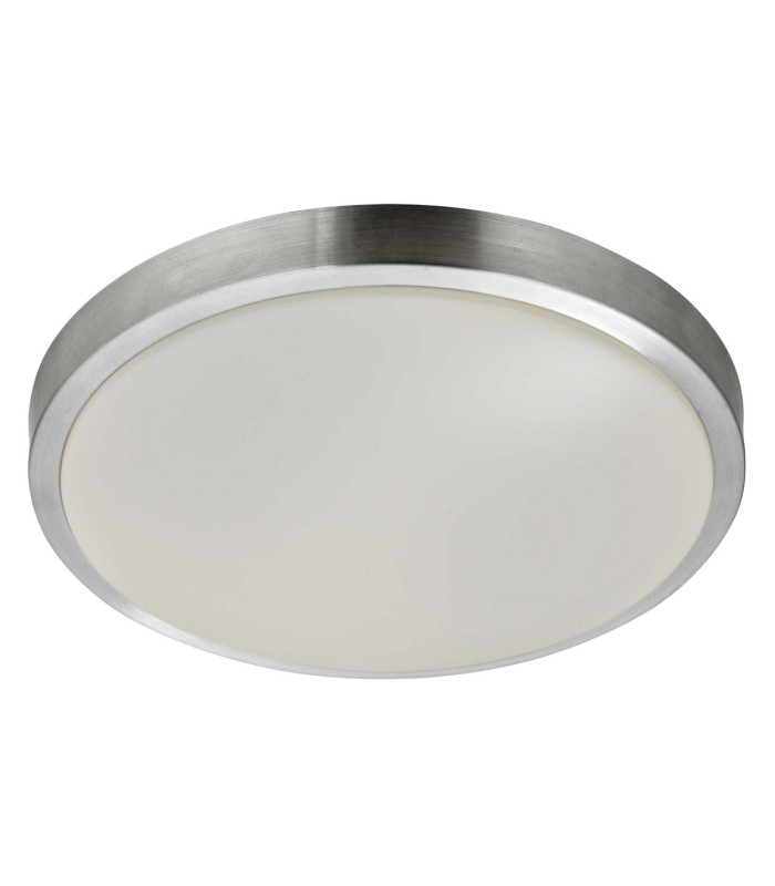 LED 3 Light Bathroom Ceiling Light Aluminium White IP44_Off