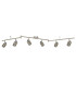 Samson 6 Light Bathroom Ceiling Spotlight Bar Satin Silver IP44 GU10_Off