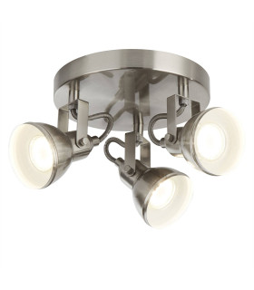 Focus 3 Light Adjustable Spotlight Satin Silver GU10_Main