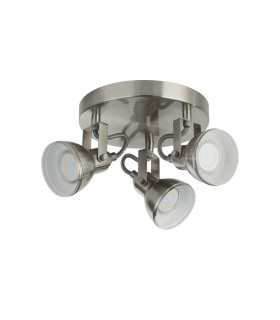 Focus 3 Light Adjustable Spotlight Satin Silver GU10_Off