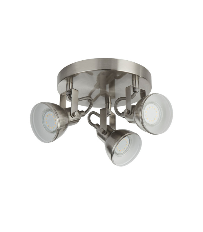 Focus 3 Light Adjustable Spotlight Satin Silver GU10_Off