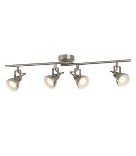 Focus 4 Light Adjustable Spotlight Bar Satin Silver GU10_Main