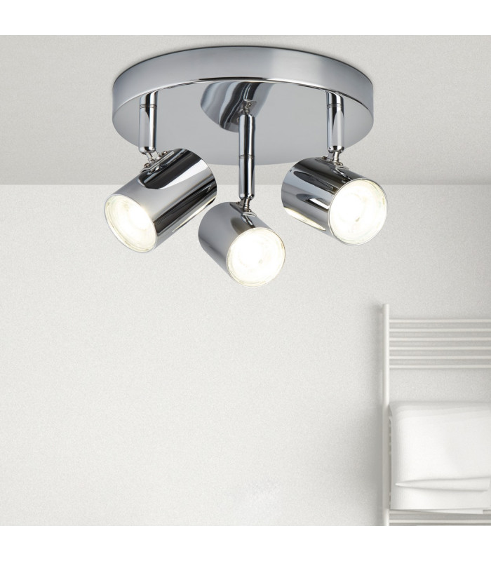Rollo Integrated LED 3 Light Spotlight Chrome_Room