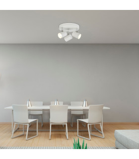 Rollo Integrated LED 3 Light Spotlight White_Room