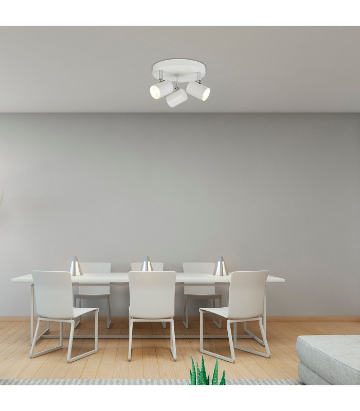Rollo Integrated LED 3 Light Spotlight White_Room