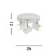 Rollo Integrated LED 3 Light Spotlight White_Line