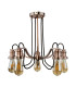 Oliva 5 Light Chandelier Black Chrome Finish E27_Off