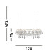 Florence 14 Light Crystal Chandelier Chrome Finish E14_Line