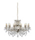 Paris 12 Light Chandelier Antique Brass Finish E14_Off