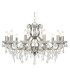 Paris 12 Light Chandelier Satin Silver Finish E14_Main