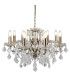 Paris 8 Light Chandelier Antique Brass Finish E14_Main