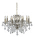 Paris 8 Light Chandelier Antique Brass Finish E14_Off