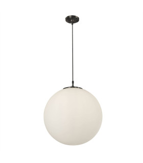 Atom 1 Light Globe Pendant Opal Glass Shade E27_Main