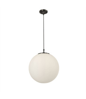 Atom 1 Light Globe Pendant Opal Glass Shade E27_Main
