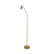 Fusion 1 Light Floor Lamp Antique Brass with Flexi Head GU10_Off