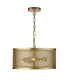 Fishnet 3 Light Cylindrical Pendant Mesh Matt Gold E27_Main