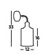 Pipes 1 Light Wall Light Antique Brass Glass Shade E27_Line