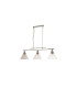 Pyramid 3 Light Pendant Chrome Glass Shade E27_Off