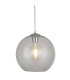 Balls 1 Light Ceiling Pendant Chrome Glass Shade E27_Main