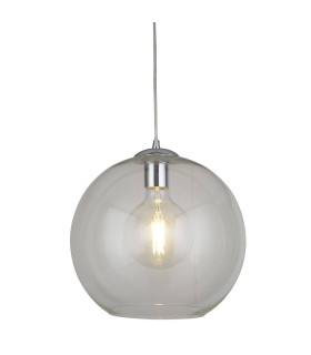 Balls 1 Light Ceiling Pendant Chrome Glass Shade E27_Main