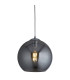 Balls 1 Light Pendant Smoked Glass Shade Chrome E27_Main