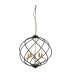Flow 5 Light Spherical Pendant Matt Black Dark Bronze E14_Main