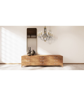 Belfry 9 Light Multi Arm Pendant Dark Bronze Brown E14_Room