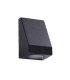 Integrated LED 1 Light Outdoor Wall Light Sanded Black Frosted IP44_Off