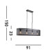 Fishnet 4 Light Bar Pendant Mesh Matt Black E27_Line