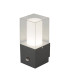 1 Light Outdoor Sensor Lamp Dark Grey White IP44 E27_Main