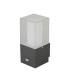 1 Light Outdoor Sensor Lamp Dark Grey White IP44 E27_Off