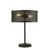 2 Light Table Lamp Mesh Matt Black E27_Main