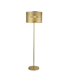 Fishnet 2 Light Floor Lamp Mesh Matt Gold E27_Main