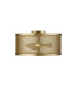 Fishnet 3 Light Flush Ceiling Light Mesh Matt Gold E27_Main
