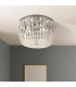 3 Light Flush Light Chrome with Glass E27_Room