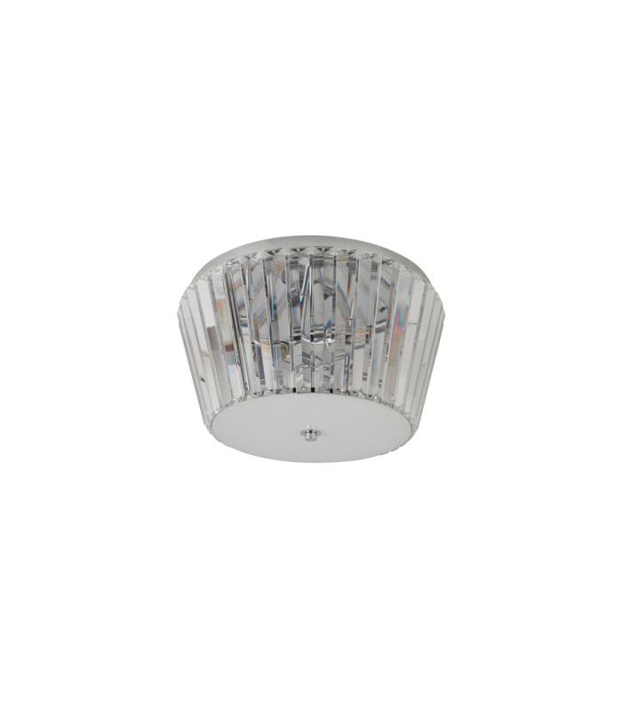 3 Light Flush Light Chrome with Glass E27_Off