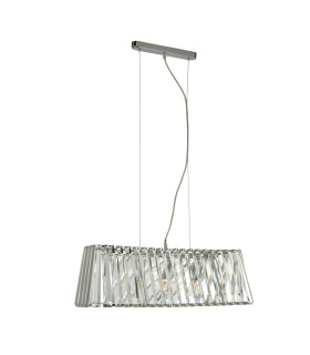 4 Light Pendant Chrome with Glass E14_Off
