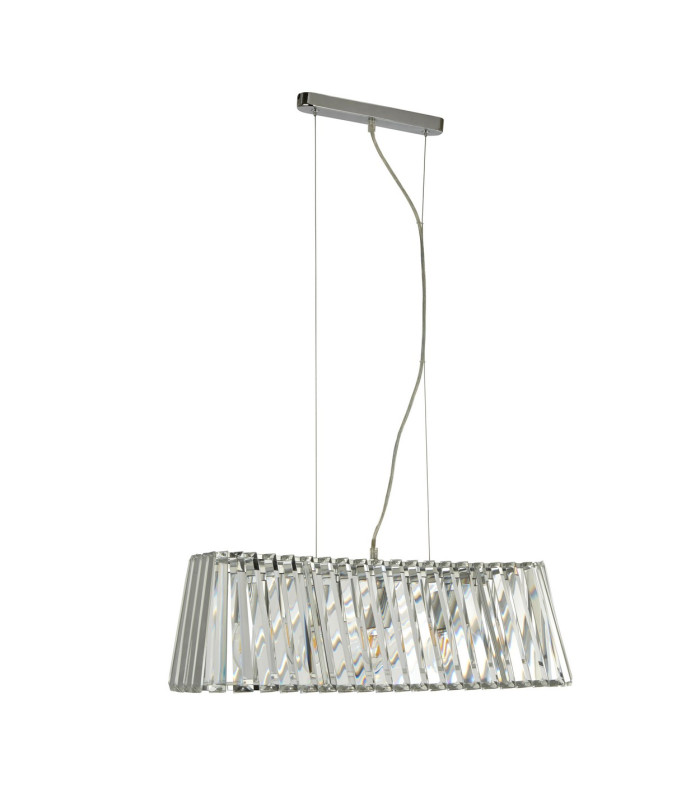 4 Light Pendant Chrome with Glass E14_Off