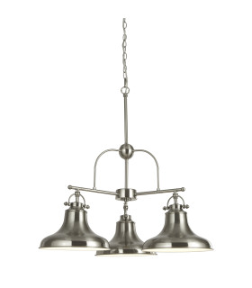 3 Light Pendant Satin Silver White E27_Main
