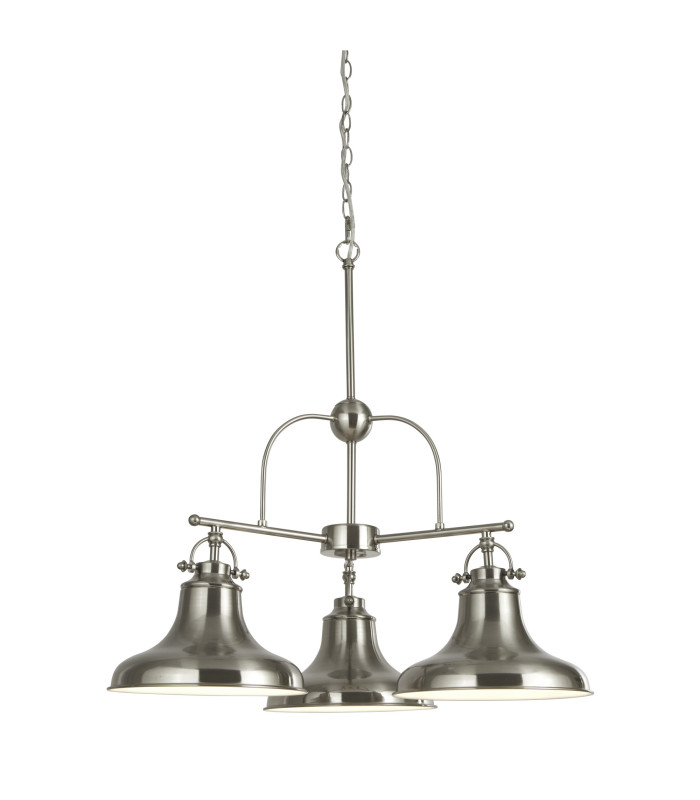 3 Light Pendant Satin Silver White E27_Main