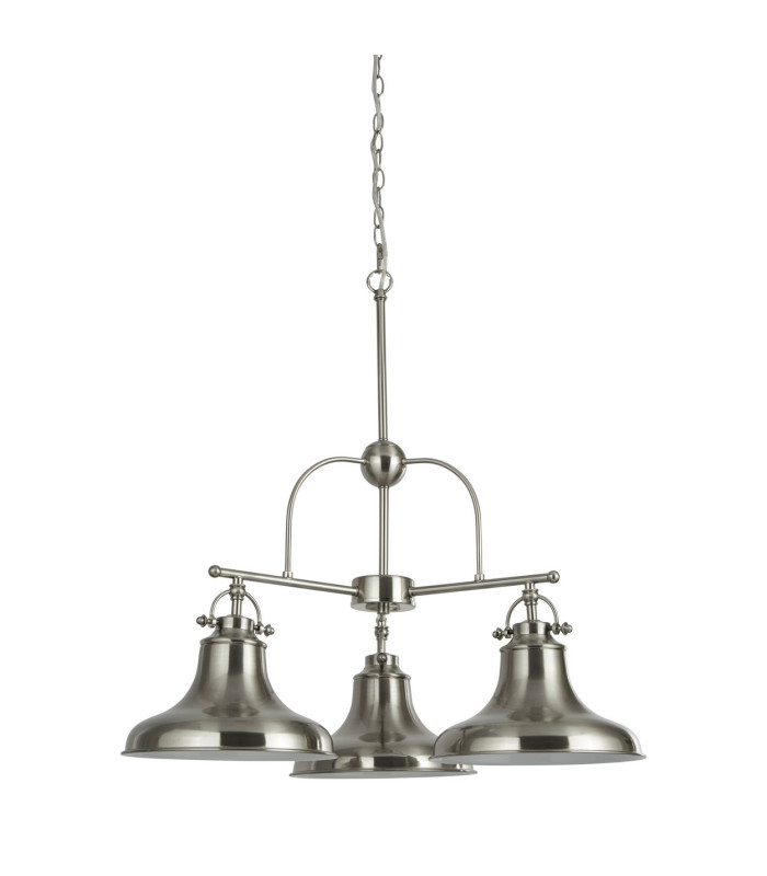 3 Light Pendant Satin Silver White E27_Off