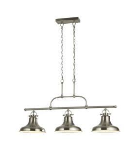 Dallas 3 Light Bar Pendant Satin Silver White E27_Main