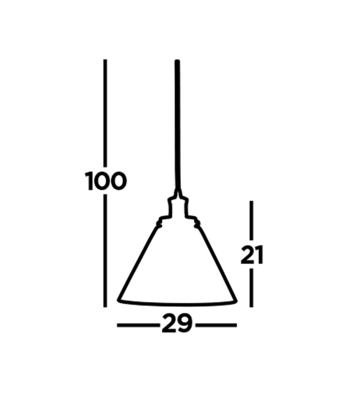 Pyramid 1 Light Pendant Satin Silver Glass Shade E27_Line
