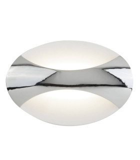 Integrated LED 1 Light Wall Light Chrome Sand White_Main