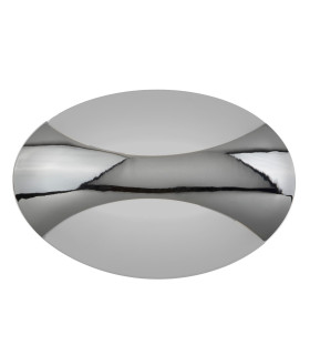 Integrated LED 1 Light Wall Light Chrome Sand White_Off