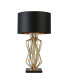 Ethan 1 Light Table Lamp Gold Black Shade E27_Main